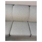 Contemporary Grey Flexsteel Rolled Arm Sofa