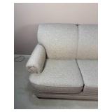 Contemporary Grey Flexsteel Rolled Arm Sofa