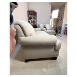 Contemporary Grey Flexsteel Rolled Arm Sofa