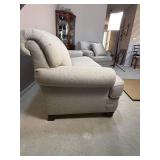 Contemporary Grey Flexsteel Rolled Arm Sofa