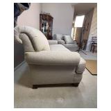 Contemporary Grey Flexsteel Rolled Arm Sofa