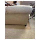 Contemporary Grey Flexsteel Rolled Arm Sofa