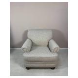 Contemporary Grey Flexsteel Rolled Armchair