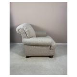 Contemporary Grey Flexsteel Rolled Armchair