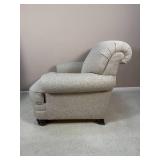 Contemporary Grey Flexsteel Rolled Armchair