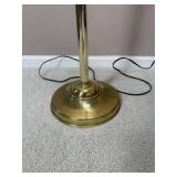 Handsome Polished Brass Torchiere Lamp