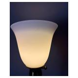 Handsome Polished Brass Torchiere Lamp