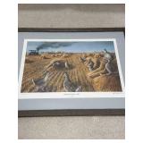 Sharptails at Harvest Time  Signed Les Kouba Artist Prof 78/200