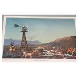 Antelope in Ranch Country  Signed Les Kouba Artist Prof 78/200