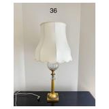 Brass Collom Hollywood Regency Table Lamp