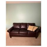 Chocolate Tone Leather Sofa from Lane Furniture