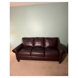 Chocolate Tone Leather Sofa from Lane Furniture