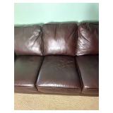 Chocolate Tone Leather Sofa from Lane Furniture