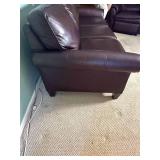 Chocolate Tone Leather Sofa from Lane Furniture