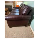 Chocolate Tone Leather Sofa from Lane Furniture