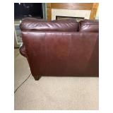 Chocolate Tone Leather Sofa from Lane Furniture