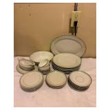 Married Set of Greek Key Pattern China