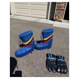 80s Rainbow Moon Boots & Gloves