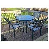 Outdoor / Patio Strap Chair Dining Set