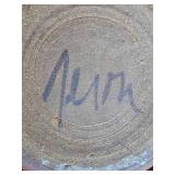 Striking Signed Studio Art Ceramic Kitchen Jar Set - (3)