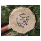 Brilliant Capodimonte Fine Porcelain Flower Basket Pair