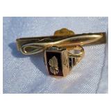10K Yellow Gold Mason City Class Ring and NW Bell System Tie Clasp, 10 grams