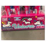 Set of 12 Unicorn Themed 10-Color Retractable Pens