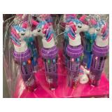 Set of 12 Unicorn Themed 10-Color Retractable Pens