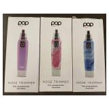 Set of 3 Pop Sonic Nose Trimmers in Assorted Colors