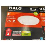 Set of 4 Halo LED Surface Downlights, 6-Inch and 4-Inch