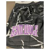 Gymwolf Basketball Shorts with Electric Design Large