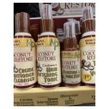 Assortment of Coconut Restore Hair Care Products