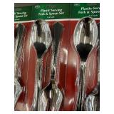 Set of 8 Plastic Serving Fork and Spoon Sets