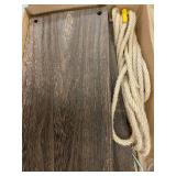 Wooden Swing Shelf Kit with Rope and Decorative Faux Greenery