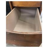 Vintage Wooden Storage Cabinet with Drawers