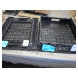 2 Folding Plastic Trays 24x19x 4.75...