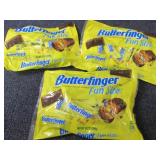3- 10.2 oz Butterfinger Fun Size...