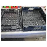2 Folding Plastic Trays 24x19x 4.75...