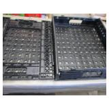 2 Folding Plastic Trays 24x19x 4.75...