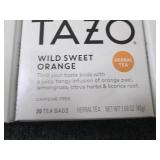 3- 20 ct Tazo Wild Sweet Orange Tea...