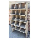 Vintage SUNDANCE Wooden Cubby Organizers