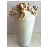 Vintage Rosener of Denver Cherub-Decorated Porcelain Vases