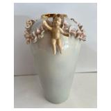 Vintage Rosener of Denver Cherub-Decorated Porcelain Vases