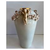 Vintage Rosener of Denver Cherub-Decorated Porcelain Vases