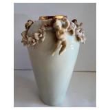 Vintage Rosener of Denver Cherub-Decorated Porcelain Vases
