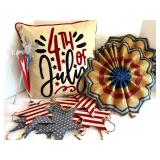 4th of July Decoration Set with Pillow, Banners, and Wand