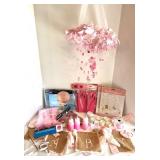 Baby Shower Decoration Set with Hanging Mobile, Balloons, Banners, and Accessories