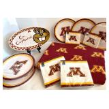 Minnesota Gophers Party Set with Platter, Napkins, Plates, and Table Cloth