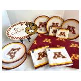 Minnesota Gophers Party Set with Platter, Napkins, Plates, and Table Cloth