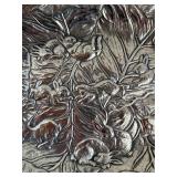 Decorative Easter Collection: Dept 56 Rabbit Sculpture, Silver Platter, and Fitz and Floyd Bunny Plate